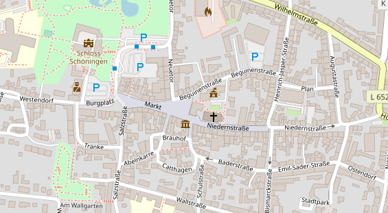 Restaurant auf Karte