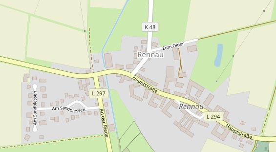 Restaurant auf Karte