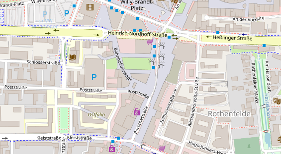 Restaurant auf Karte