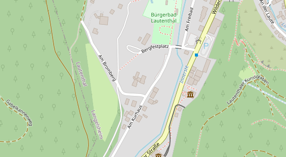 Restaurant auf Karte