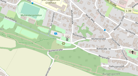 Restaurant auf Karte