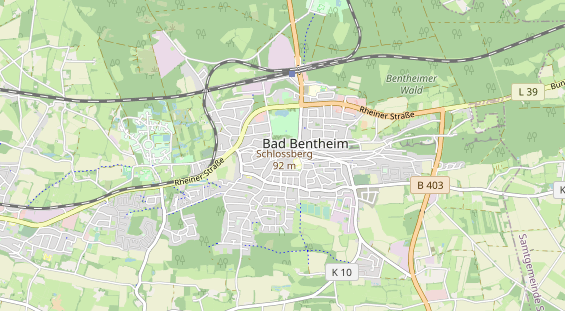 Restaurant auf Karte