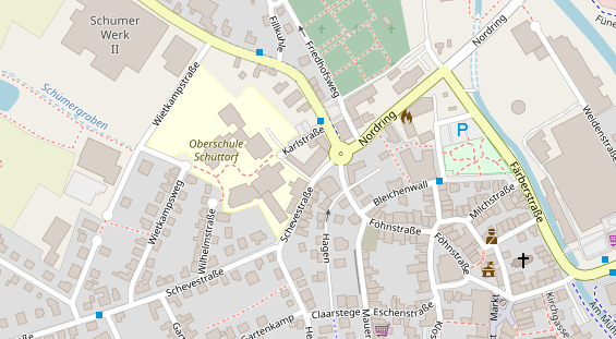 Restaurant auf Karte