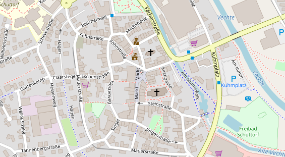 Restaurant auf Karte