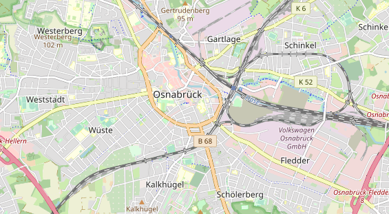 Restaurant auf Karte