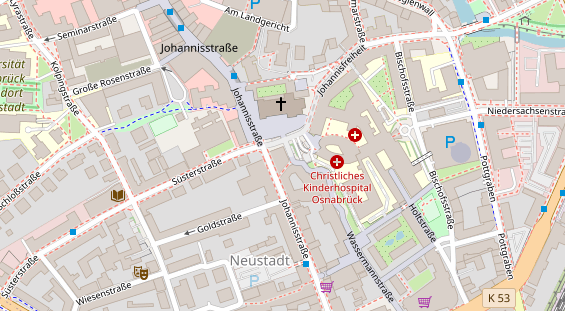 Restaurant auf Karte