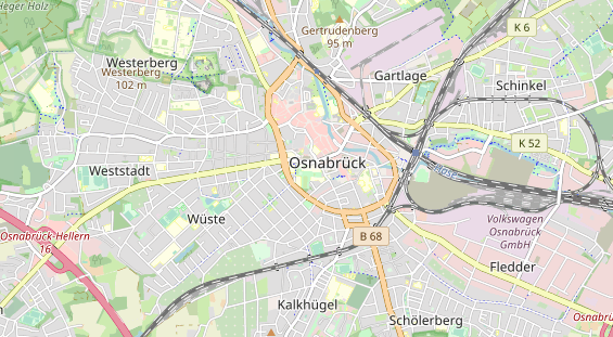Restaurant auf Karte