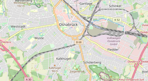 Restaurant auf Karte