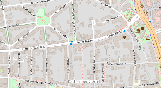 Restaurant auf Karte