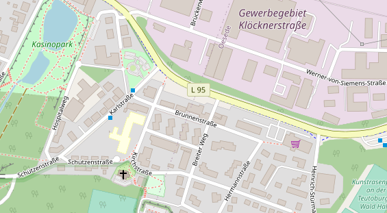 Restaurant auf Karte