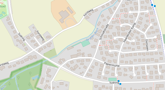 Restaurant auf Karte