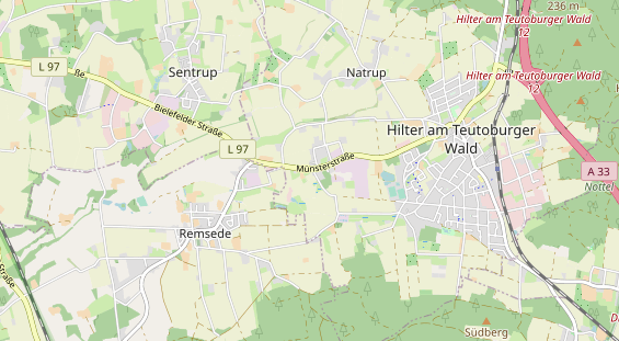 Restaurant auf Karte