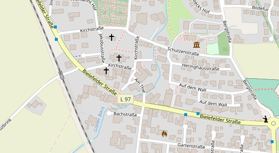 Restaurant auf Karte