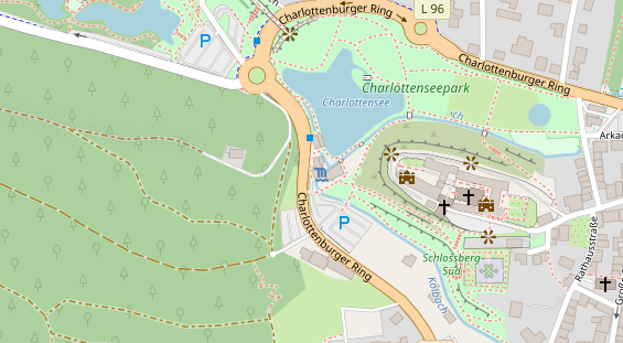Restaurant auf Karte