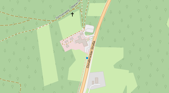 Restaurant auf Karte