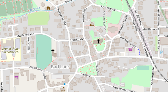 Restaurant auf Karte