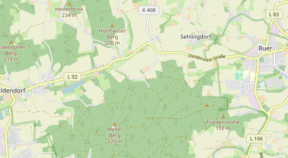 Restaurant auf Karte