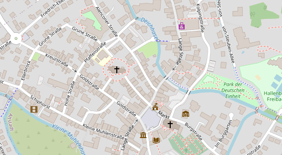 Restaurant auf Karte