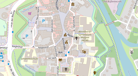 Restaurant auf Karte