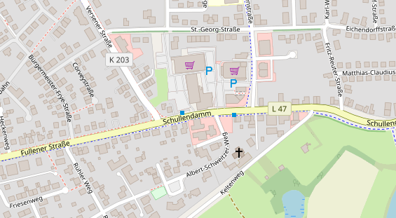 Restaurant auf Karte