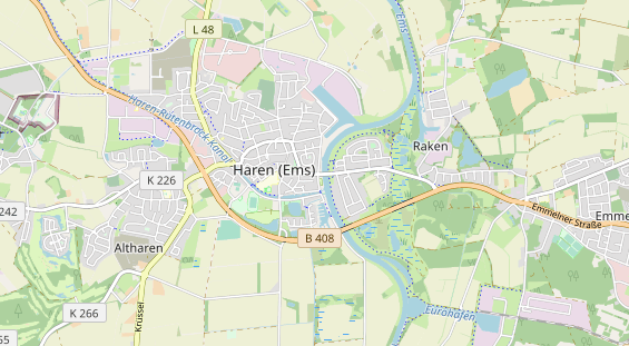 Restaurant auf Karte