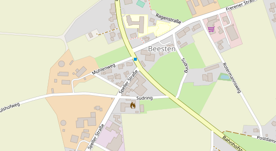 Restaurant auf Karte