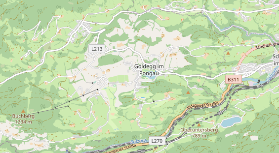 Restaurant auf Karte