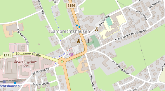 Restaurant auf Karte