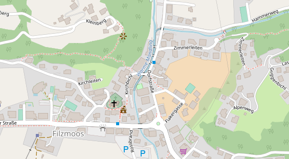 Restaurant auf Karte