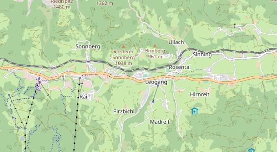 Restaurant auf Karte