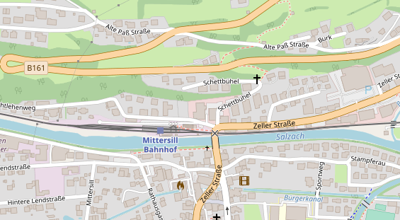 Restaurant auf Karte