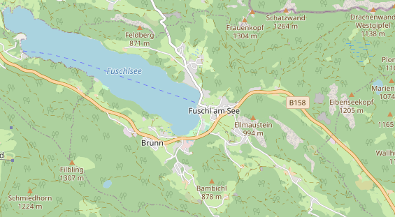 Restaurant auf Karte