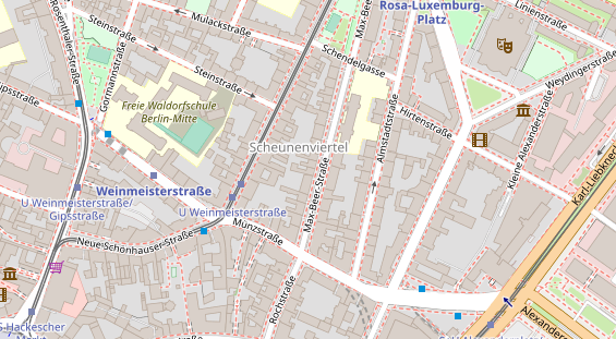 Restaurant auf Karte