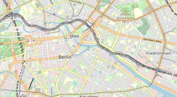 Restaurant auf Karte