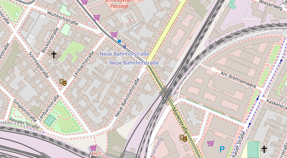 Restaurant auf Karte