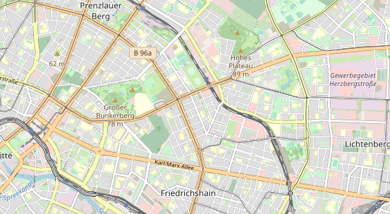 Restaurant auf Karte