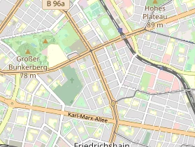 Restaurant auf Karte