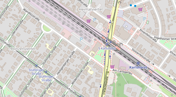 Restaurant auf Karte