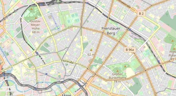 Restaurant auf Karte