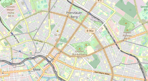 Restaurant auf Karte