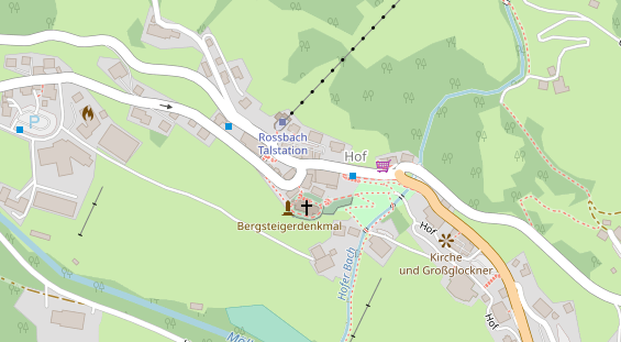 Restaurant auf Karte