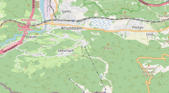 Restaurant auf Karte