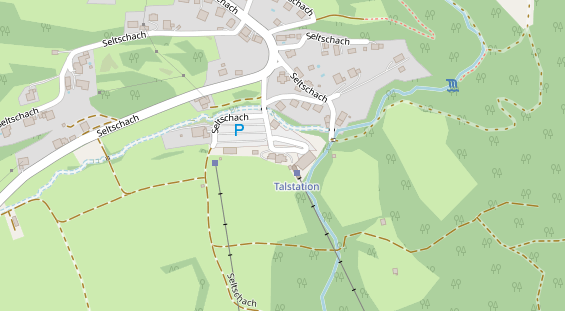 Restaurant auf Karte