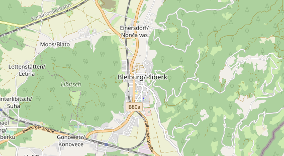 Restaurant auf Karte