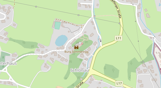 Restaurant auf Karte