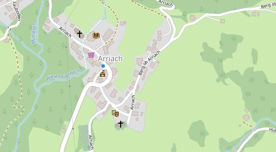 Restaurant auf Karte