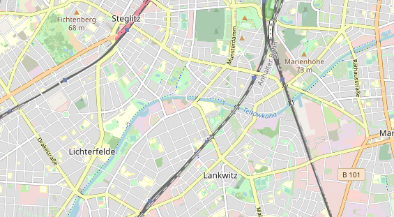 Restaurant auf Karte