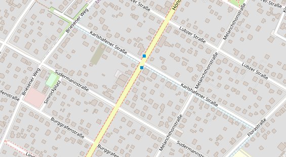 Restaurant auf Karte