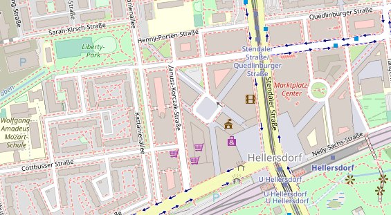 Restaurant auf Karte