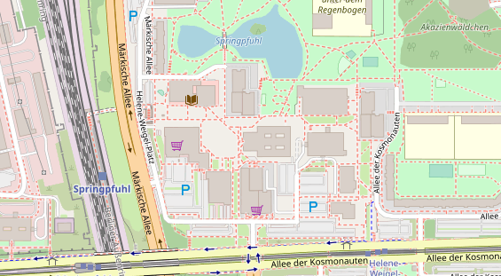 Restaurant auf Karte